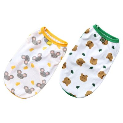 BESPORTBLE Pack Breathable Dog Vest with Cute Cartoon Pattern