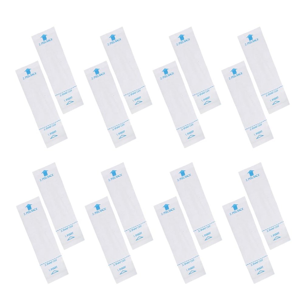 COMPUKAS 100 Disposable Paper Probe Covers for Rectal Thermometers, White