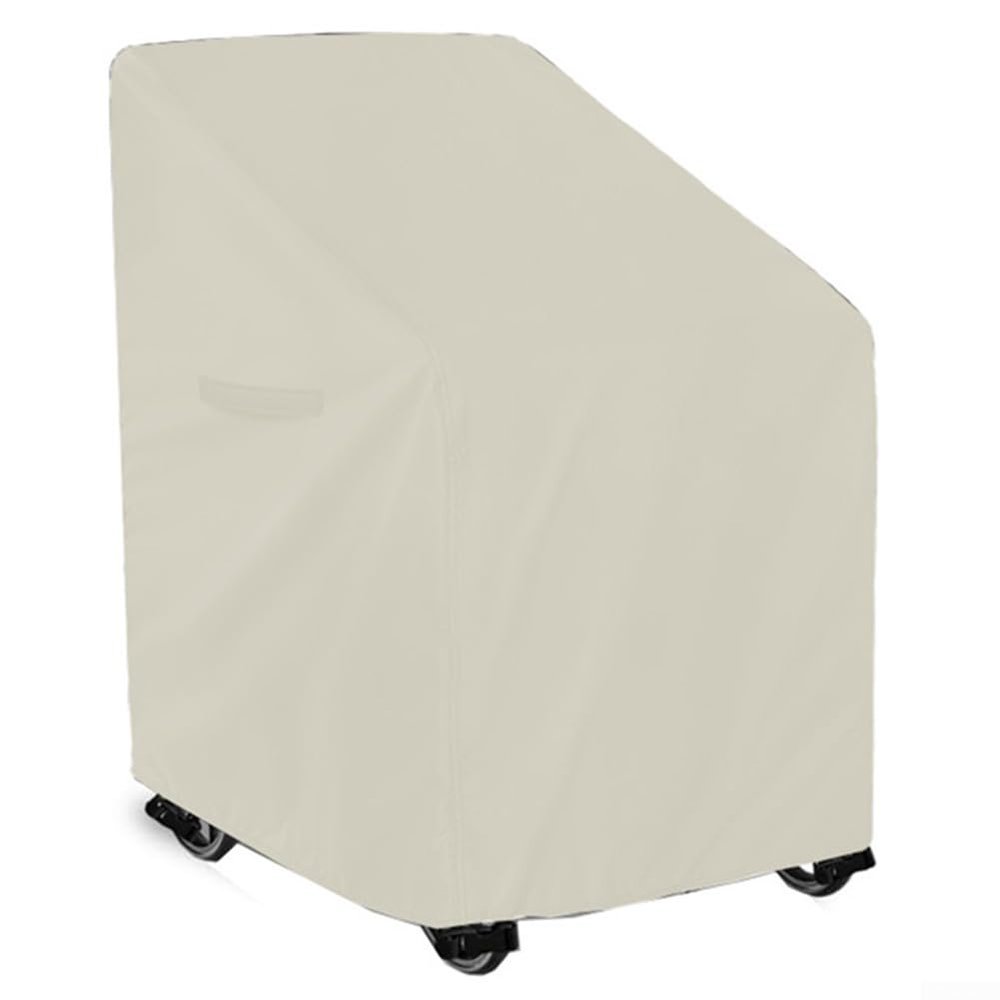 Waterproof Rollator Cover for Seniors, Fits Foldable Walkers 66/72/90 cm, Oxford Fabric with Buckle Adjustment and Carrying Bag (420D Beige)