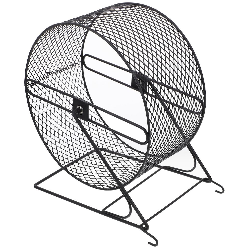Quiet Hamster Exercise Wheel with Iron Stand for Small Animals