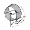 Quiet Hamster Exercise Wheel with Iron Stand for Small Animals view 2