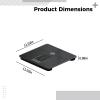 Chewtoyo 27.9 x 27.9 x 2.5 cm Black Smart Body Fat Scale, Wireless Wi-Fi Scale, 25-Data Analysis view 4