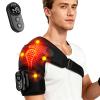 Triple Method Shoulder Massager with Heat and Vibration, 5 Heat Levels and 5 Vibration Modes, Black view 1
