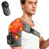 Triple Method Shoulder Massager with Heat and Vibration, 5 Heat Levels and 5 Vibration Modes, Black view 2