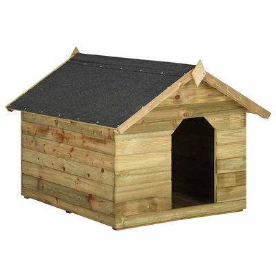 Teenpull Wooden Dog House with Opening Roof, 105 x 123 x 90 cm
