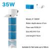 AMRTTWY Aquarium Filter System, Submersible Filter Pump, Silent Air Aerator, Internal Water Wave Maker (35 W) view 2