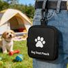 Dog Treat Pouch with Belt Clip and Paw Print view 3