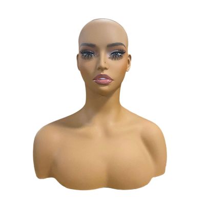 YsXoWiui Female Mannequin Display Head with Shoulders, Wig and Hat Holder