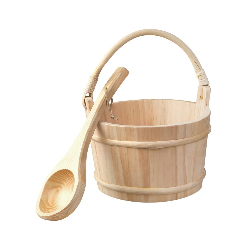 Pugermering Sauna Bucket and Ladle Set