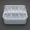 GALPADA Plastic Reptile Egg Incubator with Thermometer, 12 Compartments, Random Color view 4