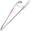 Veemoon Foldable Stainless Steel Snake Catcher Tongs, Silver view 1