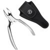 COMPUKAS Stainless Steel Cuticle Trimmer with Storage Pouch view 1