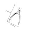 COMPUKAS Stainless Steel Cuticle Trimmer with Storage Pouch view 2