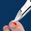 COMPUKAS Stainless Steel Cuticle Trimmer with Storage Pouch view 3