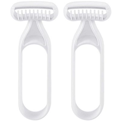 GALPADA 2-Pack Women's Hair Remover with Resin Blades, Portable Body Hair Trimmer for Underarms and Legs