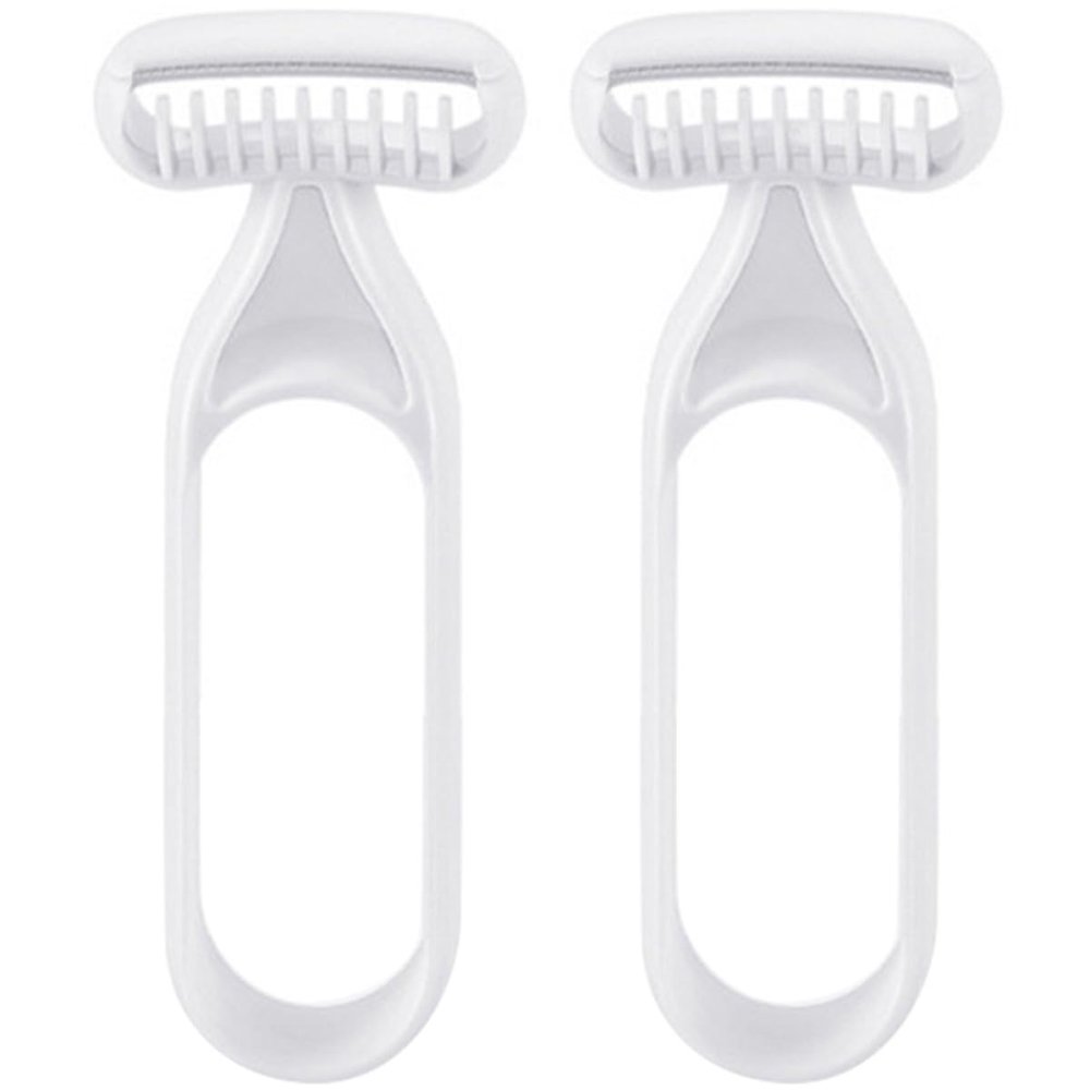 GALPADA 2-Pack Women's Hair Remover with Resin Blades, Portable Body Hair Trimmer for Underarms and Legs