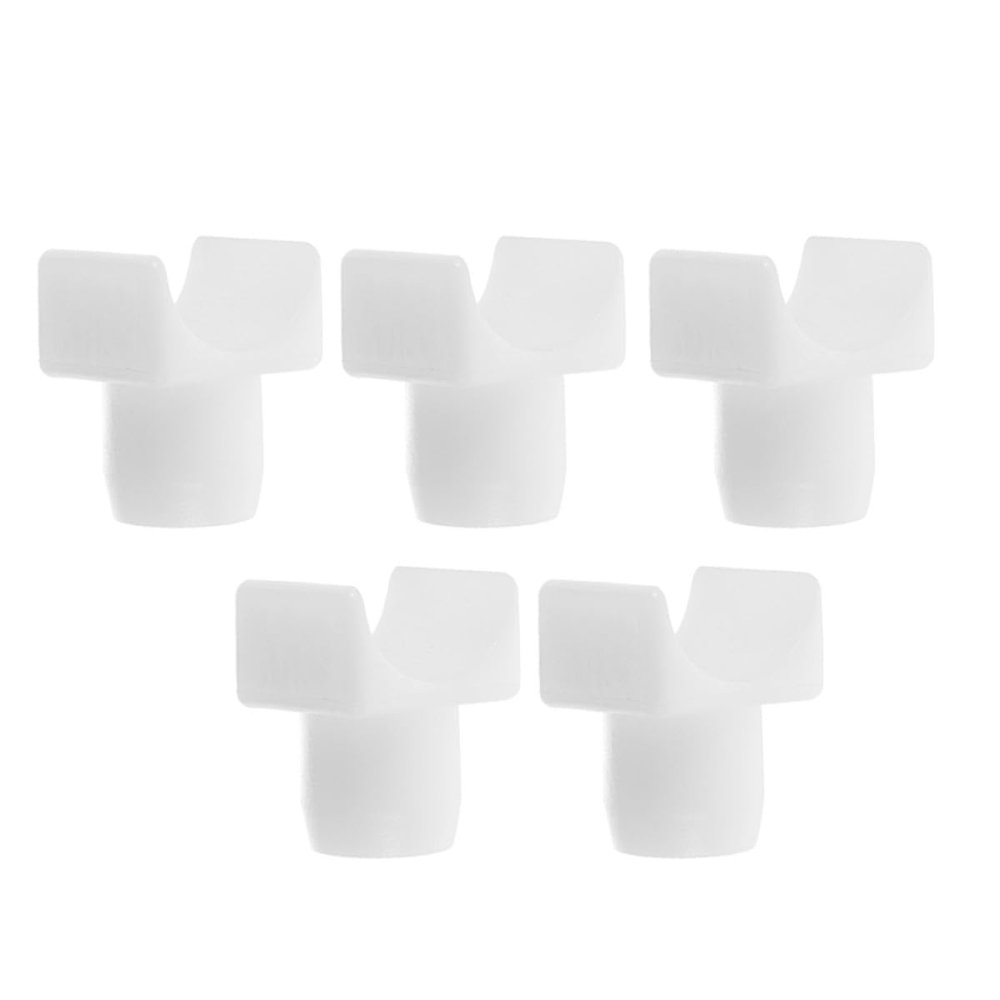 Artibetter 5-Piece ABS Replacement Parts for Wheelchairs with White Seat Rail Guides, Easy Installation for Wheelchairs and Transport Chairs