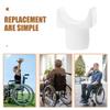 Artibetter 5-Piece ABS Replacement Parts for Wheelchairs with White Seat Rail Guides, Easy Installation for Wheelchairs and Transport Chairs view 3