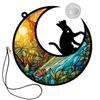 Housoutil Acrylic Hanging Cat Moon Decoration view 1