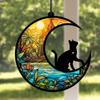 Housoutil Acrylic Hanging Cat Moon Decoration view 4