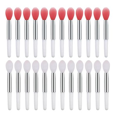 GALPADA Silicone Lip Brush with Aluminum Tube and ABS Handle