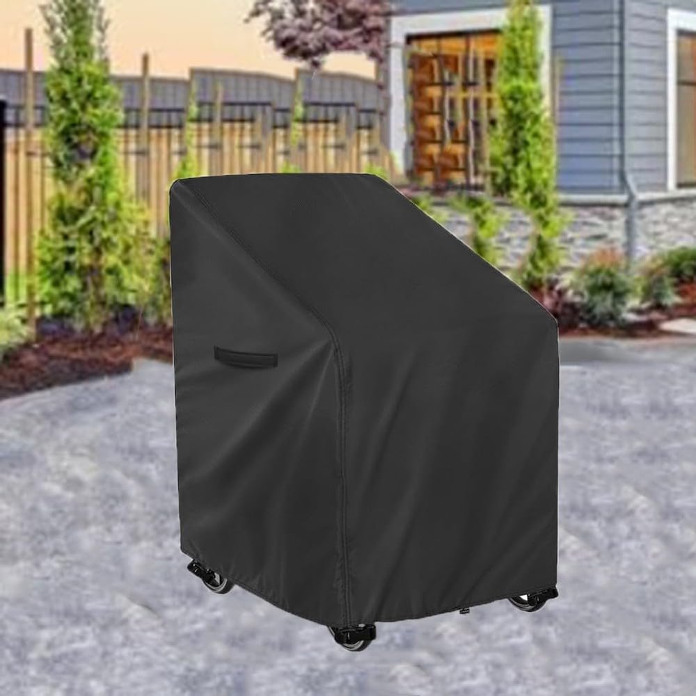 Lagomloot Walker-Abdeckung für ältere Menschen, Allwetter-Oxford-Stoffschutz mit Sitz, 71 x 66 x 89 cm, Regen-, Sonnen- und Staubschutz
