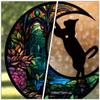 Abaodam Colorful Acrylic Cat Moon Window Hanging Decoration view 4