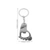 WRITWAA Silver-Colored Bottle Opener Keychains, 2-Pack, Footprint Design view 2