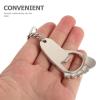 WRITWAA Silver-Colored Bottle Opener Keychains, 2-Pack, Footprint Design view 3