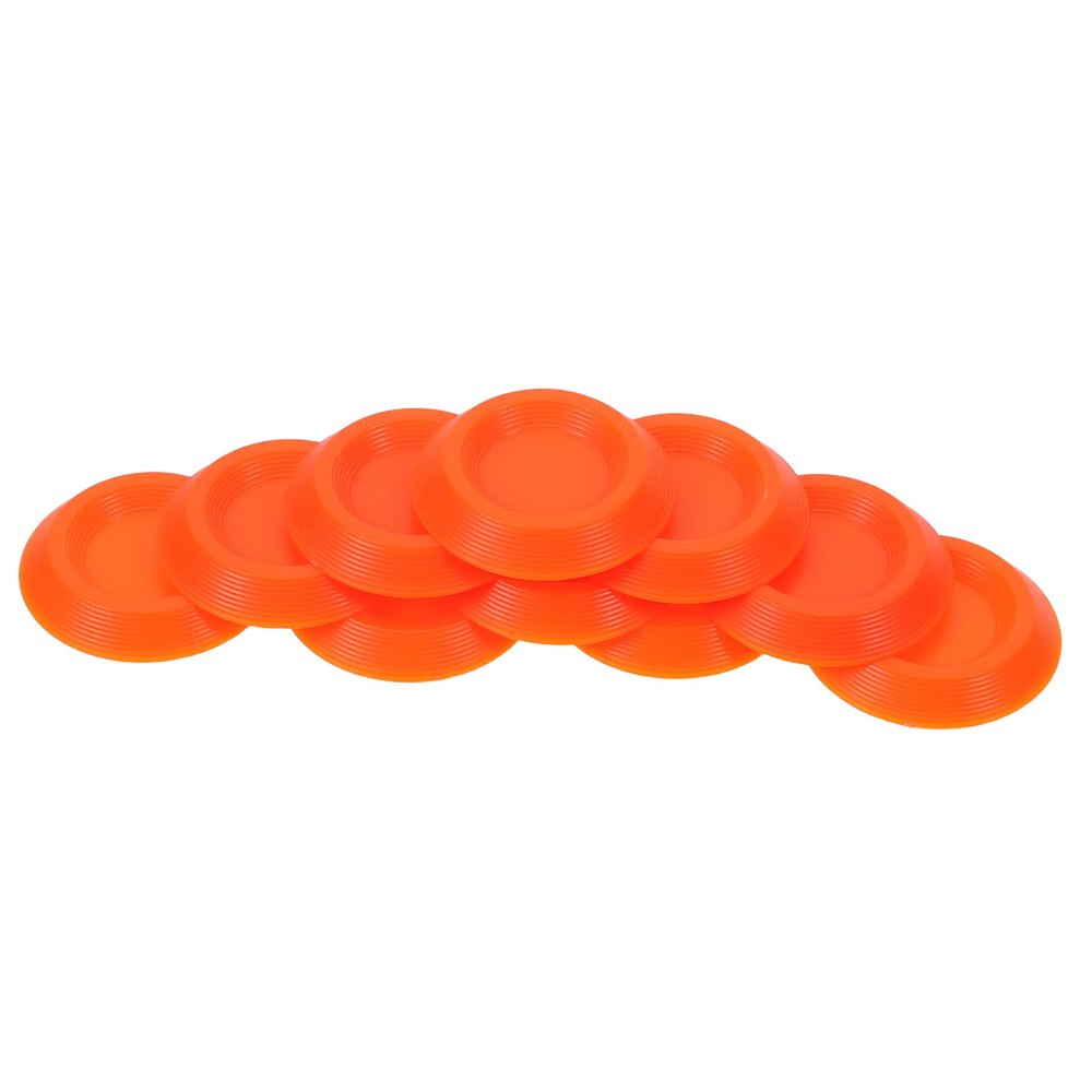 ULTECHNOVO 12-Pack 1.34-Inch Round Plastic Insect Feeding Bowls, Orange