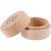 PHENOFICE Baby Tooth Keepsake Box, Round Wooden Storage Box view 1