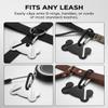 YIPFEN Dog Waste Bag Holder 2-Pack, Steel & Black, Hands-Free Leash & Belt Holder view 2