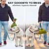 YIPFEN Dog Waste Bag Holder 2-Pack, Steel & Black, Hands-Free Leash & Belt Holder view 3