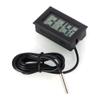 EasyByMall Digital Thermometer with Probe, LCD Display, -50 to 110°C, Waterproof Sensor, Black view 3