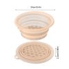 Yhsioaklo Foldable Face Bowl, 24 cm Silicone Ice Compress Basin with Integrated Tray and Hanging Handle view 3