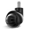 Office Chair Casters, 5-Pack, 2-Inch Quiet Heavy-Duty Wheels, Black view 2