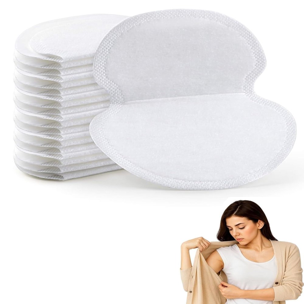 BIRLOZA 50 Self-Adhesive Underarm Pads for Women and Men