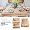 Ycauty Handwoven Straw Storage Basket Set, 3-Piece view 3