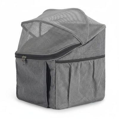 Ginwrek Bicycle Basket for Dogs with Quick-Release Buckles, Multifunctional Pet Carrier, Gray