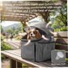 Ginwrek Bicycle Basket for Dogs with Quick-Release Buckles, Multifunctional Pet Carrier, Gray view 3