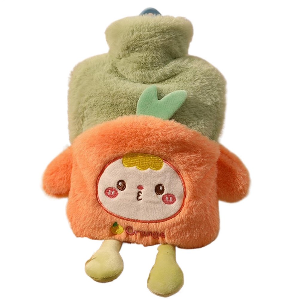 Cartoon Hot Water Bottle with Plush Cover
