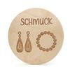 Von Mia Wooden Organization Label for Kids’ Rooms, Jewelry Motif, Compatible with IKEA TROFAST view 1