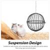 SEWACC 3-Pack Iron Hanging Hay Feeders for Rabbits and Small Pets view 3