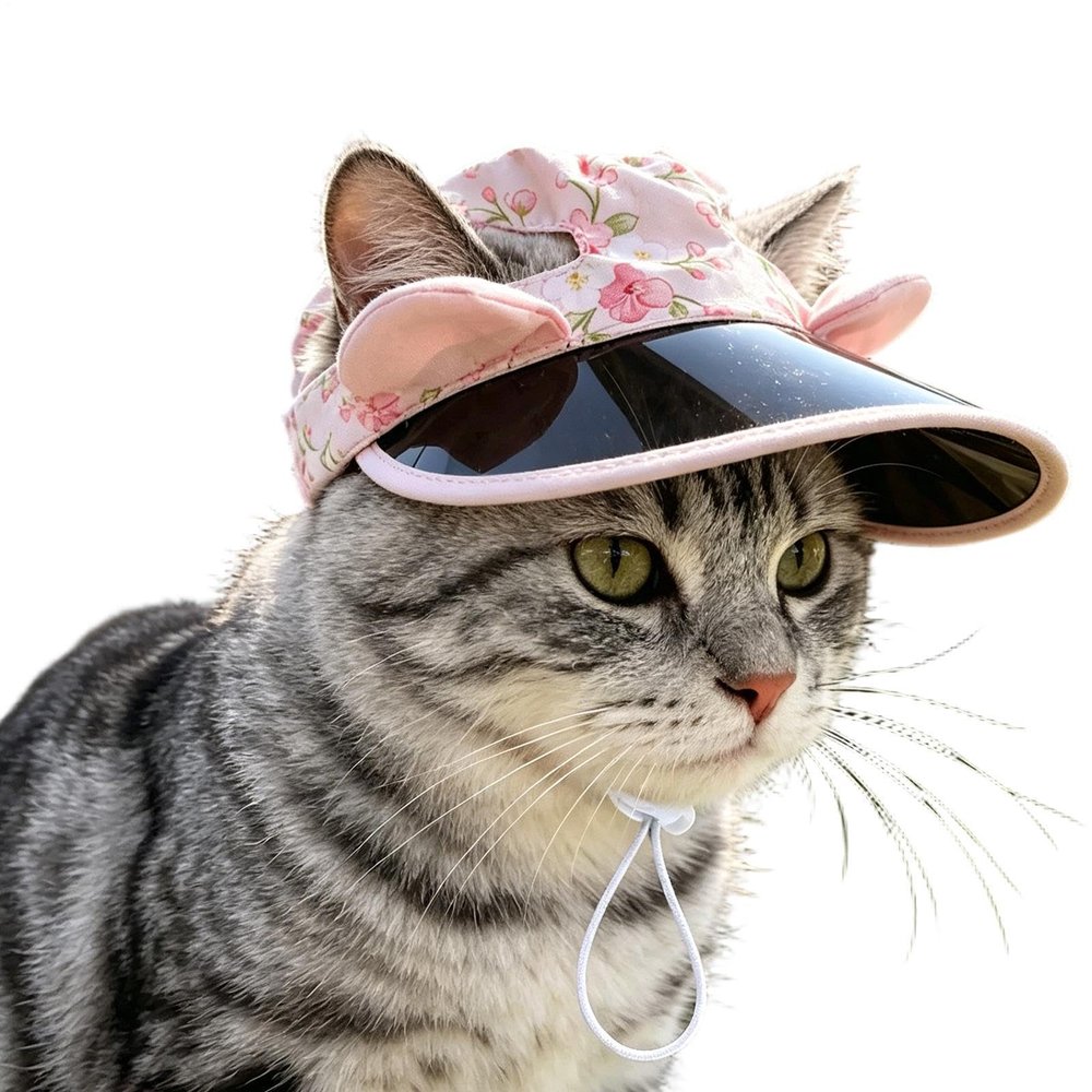 Lunaobrik Pet Sun Hat | UV Protection Cap for Small Dogs