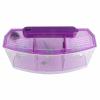 OVAQUIXI Three-Chamber Fish Breeding Box with LED Lights, Water-Change Valve, and Filter, Purple view 3