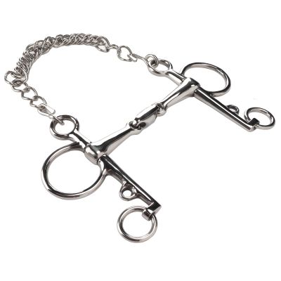 RiToEasysports Stainless Steel Pelham Bit for Horses, Durable, Easy Control, Jointed Mouthpiece, 12.7 x 1.8 cm