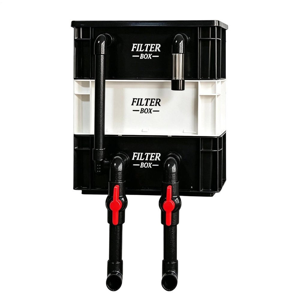 7.87-Inch PP Aquarium Filter with Lid
