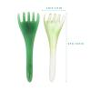 2-Piece Green Resin Scalp Massage Comb Set with Beeswax view 2