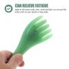 2-Piece Green Resin Scalp Massage Comb Set with Beeswax view 4
