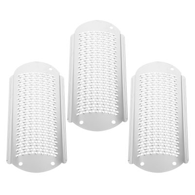 VOSAREA Stainless Steel Callus File, Lightweight and Reusable, 3-Piece Set, Silver-Colored, for At-Home and Salon Pedicures